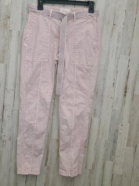 EUC Anthropologie size 27 The Wanderer Belted Chino Stretch cotton Pants